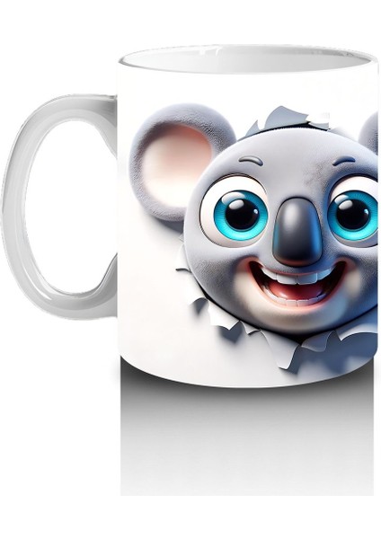 Çocuklara Sütü Sevdiren Şirin Koala Kupa Bardak