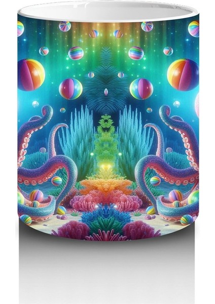 Çocuklara Sütü Sevdiren Işıltılı Ahtapot Karnavalı Kupa Bardak fiyatları