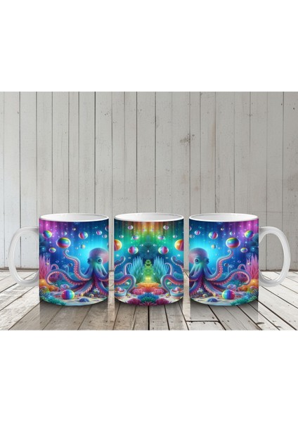 Çocuklara Sütü Sevdiren Işıltılı Ahtapot Karnavalı Kupa Bardak indirimleri