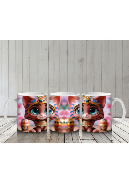 Çocuklara Sütü Sevdiren Mısır Prenses Kedisi Kupa Bardak indirimleri