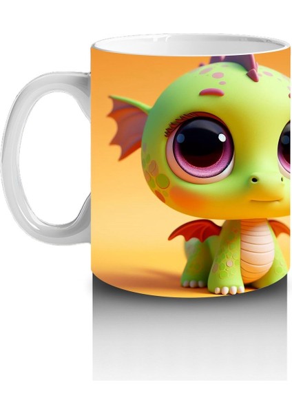 Çocuklara Sütü Sevdiren Minik Deniz Ejderhası Kupa Bardak