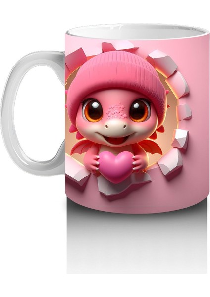 Çocuklara Sütü Sevdiren Bereli Kalp Arkadaşı Kupa Bardak