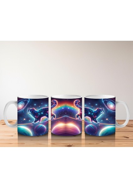 Çocuklara Sütü Sevdiren Kozmik Galaksi Kedileri Kupa Bardak fırsatları