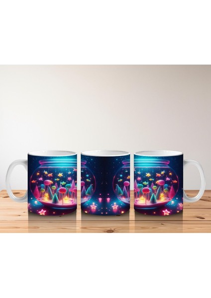 Çocuklara Sütü Sevdiren Parıltılı Mantar Dünyası Kupa Bardak fırsatları