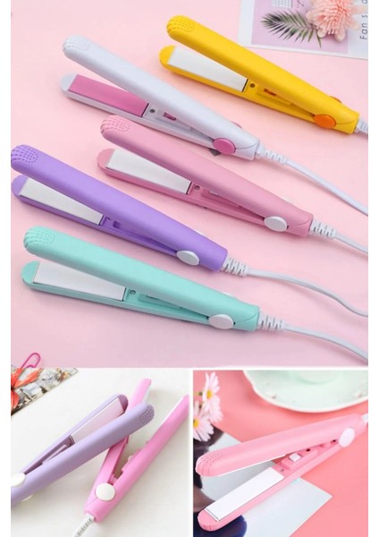 Hızlı Isınan Mini Seyahat Saç Düzleştirici, Güvenli ve Dayanıklı Beyaz Renk