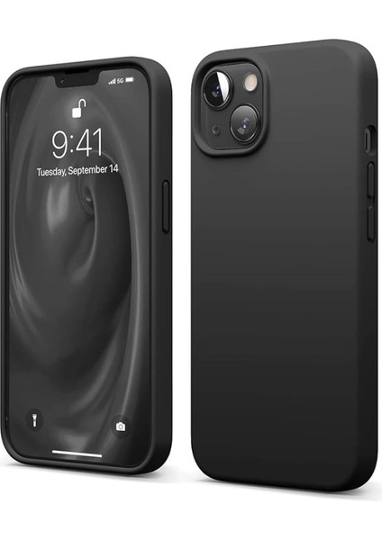 Iphone 14 Kılıf First Silikon - Siyah Arbkd