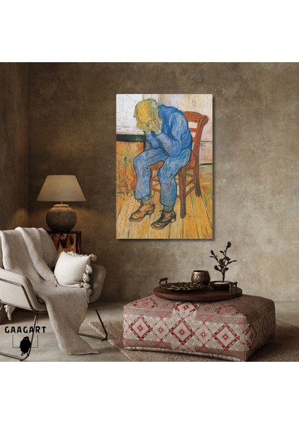 Tekli Dikey Kanvas Tablo Ünlü Eserler Van Gogh At Eternity’s Gate