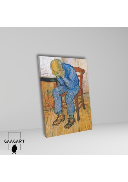 Tekli Dikey Kanvas Tablo Ünlü Eserler Van Gogh At Eternity’s Gate fiyatları