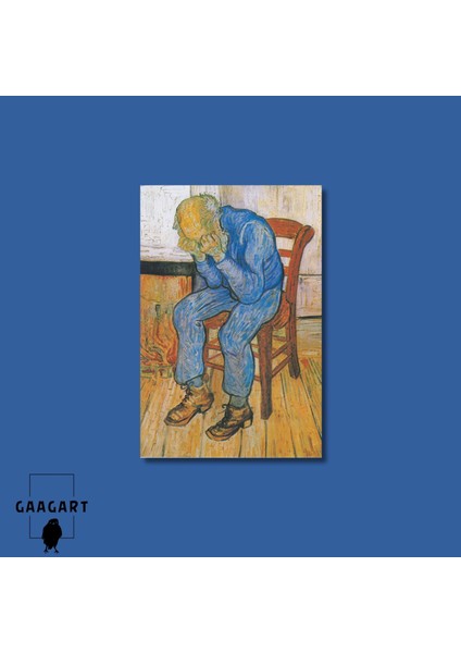 Tekli Dikey Kanvas Tablo Ünlü Eserler Van Gogh At Eternity’s Gate modelleri