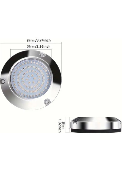 90 LED Mavi Su Altı Aydınlatma Lambası Sualtı modelleri