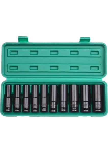 Freed Yeıt 10 Parça 1/2 Mat 6 Köşe Derin Havalı Darbelı Profosyonel Lokma Seti 10-22 Mm Yeşil fırsatları