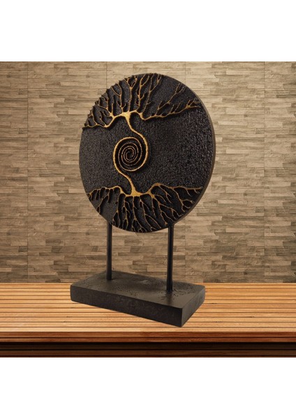 Dekoratif Hayat Ağacı Modern Ev ve Ofis Aksesuarı Polyester Biblo 28X19 cm fiyatları