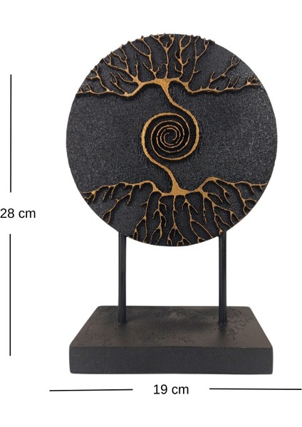 Dekoratif Hayat Ağacı Modern Ev ve Ofis Aksesuarı Polyester Biblo 28X19 cm fırsatları