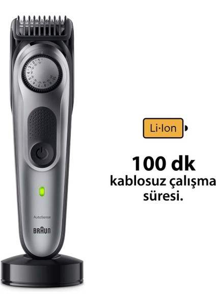 ProBlade AutoSense Sakal Düzeltici Islak ve Kuru Kullanım Gri Siyah Profesyonel Tıraş Makinesi