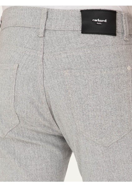 Erkek Gri Slim Fit Kanvas Pantolon 50292435-VR024 fırsatları