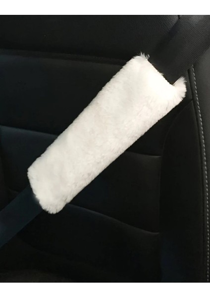 2'li Emniyet Kemer Kılıfı Pedi Beyaz Pelüş Ekstra Yumuşak () fiyatları
