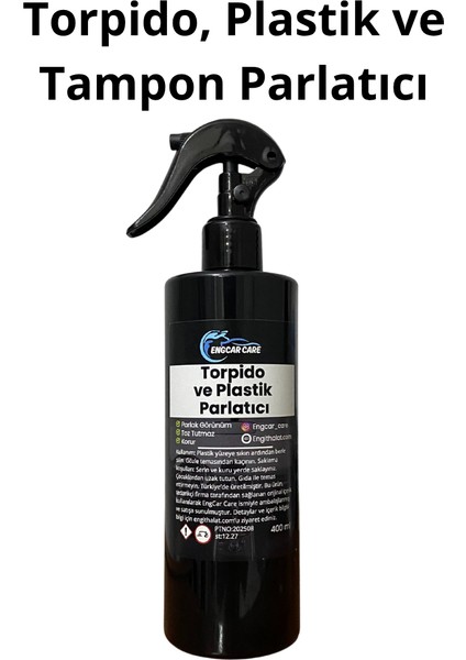 Torpido Parlatıcı Temizleyici Sprey Fresh Kokulu- Plastik ve Tampon Parlatıcı Yenileyici Süt 400ML