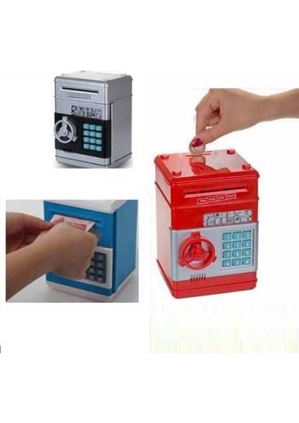 Şifreli Kasa Kumbara - Işıklı Sesli Uyarı ile Eğlenceli Birikim (7474) modelleri