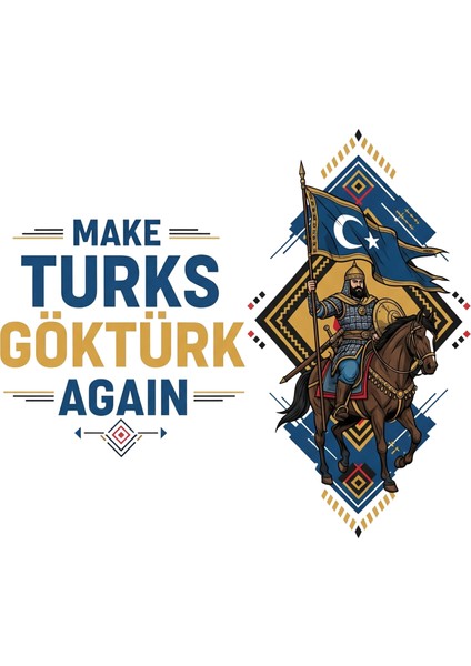Kadın Erkek Unisex Yetişkin Make Turks Gokturk Again Iı Baskılı Beyaz Gri Siyah Tshirt fiyatları