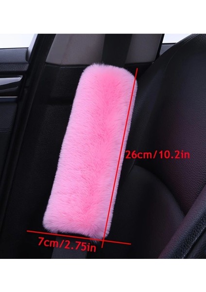 2'li Emniyet Kemer Kılıfı Pembe Pelüş Ekstra Yumuşak () fiyatları