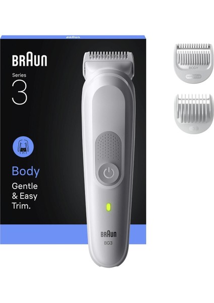 Su Geçirmez Vücut Tıraş Makinesi +3 Aksesuar Temiz ve Kolay Kullanım