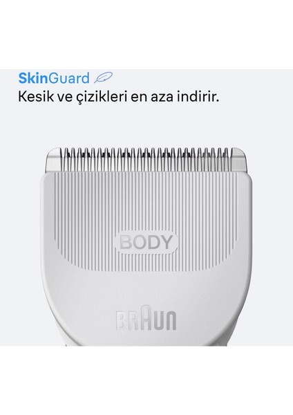 Su Geçirmez Vücut Tıraş Makinesi +3 Aksesuar Temiz ve Kolay Kullanım modelleri