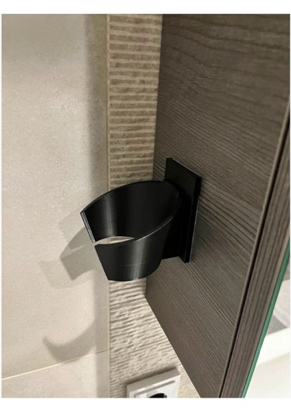 Duvar Için 3D Baskı Saç Kurutma Makinesi Askı Aparatı, Siyah Renk fiyatları