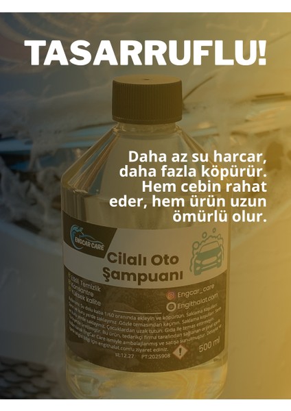 Cilalı Oto Şampuanı Konsantre Araç Şampuanı 500ML Yüksek Kalite Araba Yıkama Şampuanı fiyatları