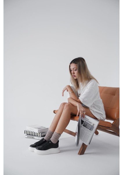 Freya Premium Siyah Kadın Sneaker modelleri