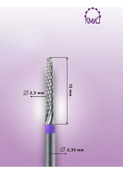 Manikür Çıkarma Çelik Törpü Ucu Mor Ince Koni FTKTR023-L16 fiyatları