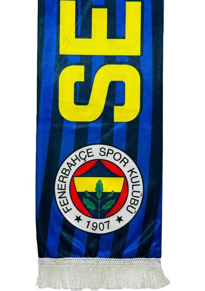Orijinal Lisanslı Sen Çok Yaşa Şal Atkı ve Bileklik Set Kanarya Baskılı Ahşap Kutulu