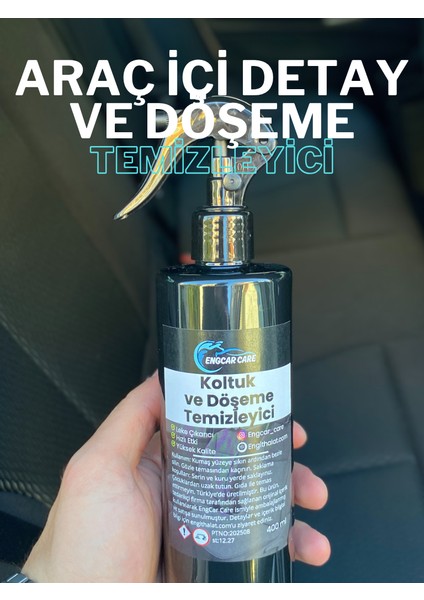 Torpido Plastik Parlatıcı ve Döşeme Koltuk Temizleyici Set - Yüksek Kalite 400ML 2x modelleri