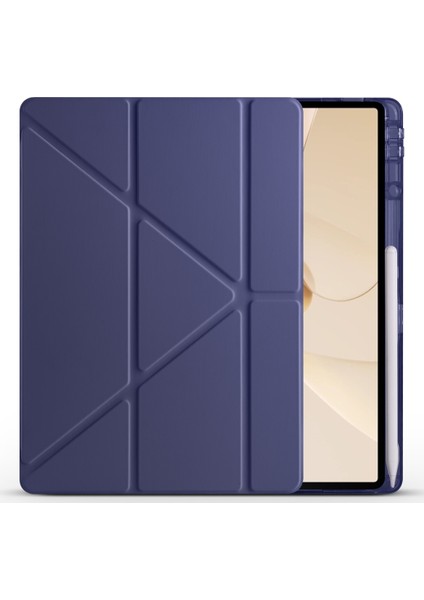Huawei Matepad Uyumlu 12X Kılıf Zore Tri Folding Kalem Bölmeli Standlı Kılıf