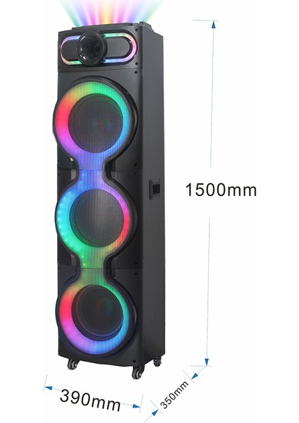Zore GD-3126 Dijital LED Göstergeli Mikrofonlu Rgb Tws Üçlü 10 Inç Stereo Bass Kablosuz Karaoke Hoparlör fiyatları