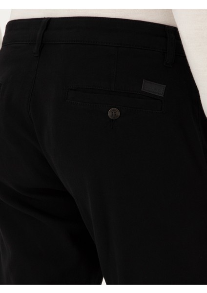 Erkek Siyah Slim Fit Kanvas Pantolon 50305017-VR046