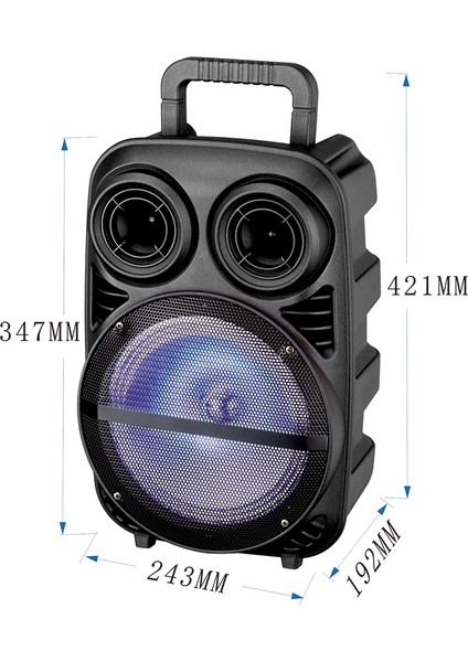 Zore Pk-15 Fm Radyolu Mikrofonlu Rgb Tws 8 Inç Stereo Bass Kablosuz Karaoke Hoparlör modelleri