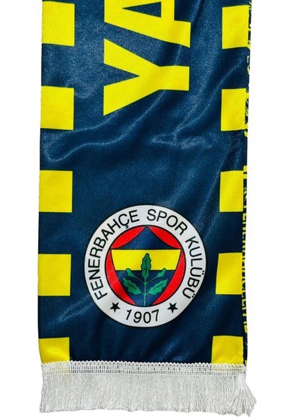 Orijinal Lisanslı Yaşa Fenerbahçe Şal Atkı Seramik Kupa Set Kanarya Baskılı Ahşap Kutulu