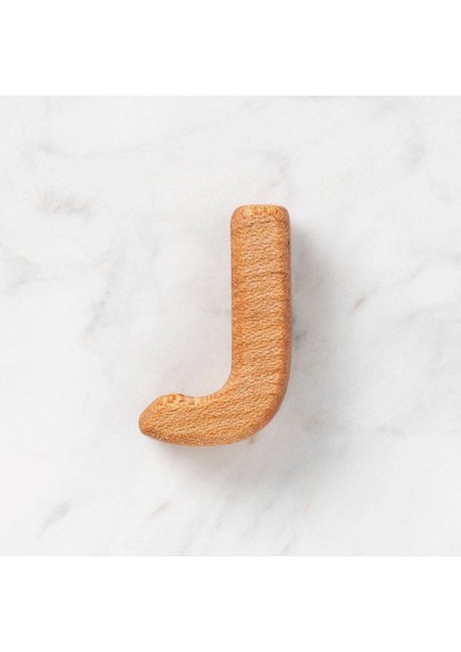 Hobi Baby Organik Ahşap Harf - J