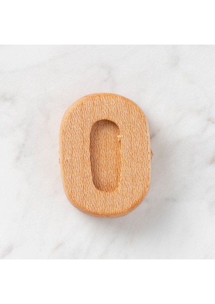 Hobi Baby Organik Ahşap Harf - O