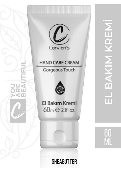 Carvien’s El Bakım Kremi 60 ml | Shea Yağı & E Vitamini