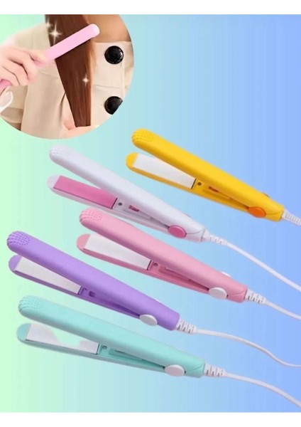 Mini Seyahat Saç Düzleştirici, Mor Renk, Pratik ve Şık Tasarım