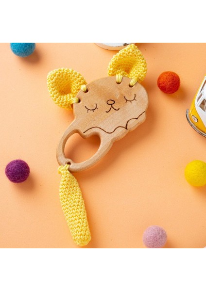 Hobi Baby Kedi Figürlü Organik Ahşap Diş Kaşıyıcı indirimleri