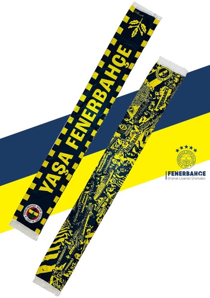 Orijinal Lisanslı Yaşa Fenerbahçe Şal Atkı Kanarya Baskılı Ahşap Kutulu fiyatları
