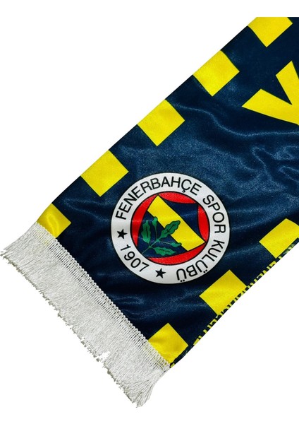 Orijinal Lisanslı Yaşa Fenerbahçe Şal Atkı Kanarya Baskılı Ahşap Kutulu