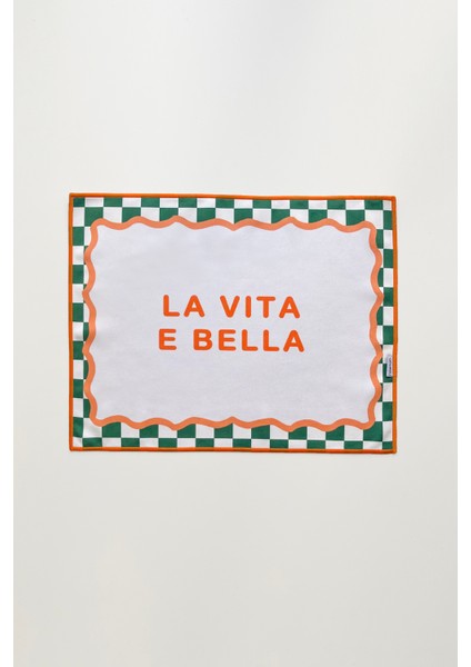 Sloganlı, Bohem, Damalı Baskılı, Renkli, Çizgili, Kenar Biyeli Amerikan Servis 35X45 cm (1 Adet) fiyatları