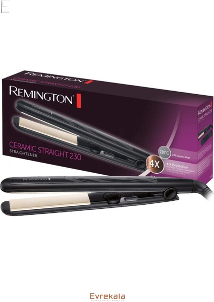 Siyah Çok Fonksiyonlu Saç Düzleştirici, Seramik Kaplama, Hafif ve Pratik Kullanım