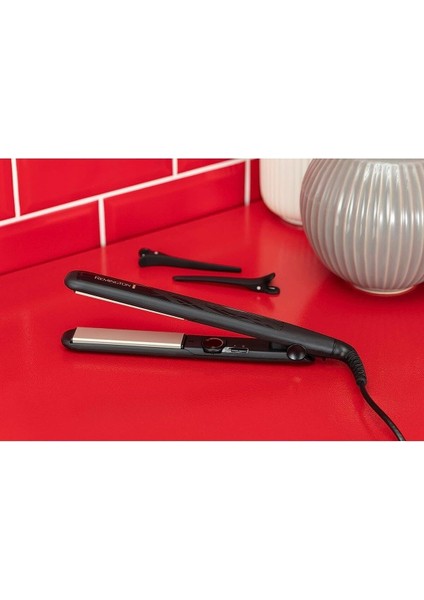Siyah Çok Fonksiyonlu Saç Düzleştirici, Seramik Kaplama, Hafif ve Pratik Kullanım fiyatları