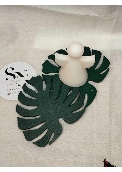 Beyaz Renk Limon Kokulu Melek Mum 8cm x 6cm indirimleri