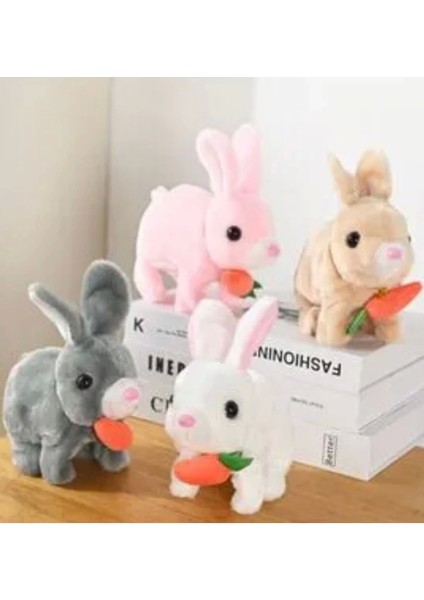 Yüreyen Sesli Hareketli Sevimli Havuçlu Bunnny Tavşan Oyuncak Tavşan fiyatları