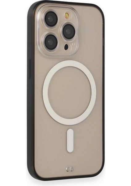 Iphone 14 Pro Kılıf Grand Magneticsafe Kapak - Siyah Arbkd